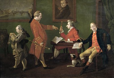 Lord William Cavendish (später 5. Herzog von Devonshire), William FitzHerbert und Mr Short (der Tutor), ca. 1780 von Thomas Patch